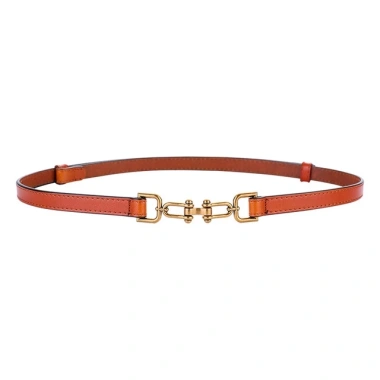 Dây thắt lưng da bò bản nhỏ thời trang nữ, điều chỉnh linh hoạt, giá chỉ 96.655 VND 13