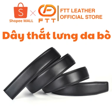 Dây thắt lưng da bò không mặt may viền FTT Leather - Bền bỉ, giảm giá 270k