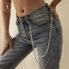 Dây Thắt Lưng Đơn Gian Đính Hạt Ngọc Trai Chữ U Phối Quần Jean Cá Tính 54.560 VND