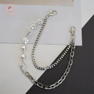 Dây Thắt Lưng Đơn Gian Đính Hạt Ngọc Trai Chữ U Phối Quần Jean Cá Tính 54.560 VND