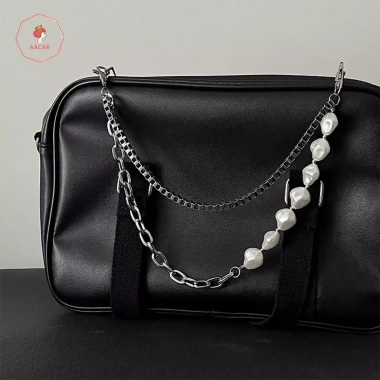 Dây Thắt Lưng Đơn Gian Đính Hạt Ngọc Trai Chữ U Phối Quần Jean Cá Tính 54.560 VND
