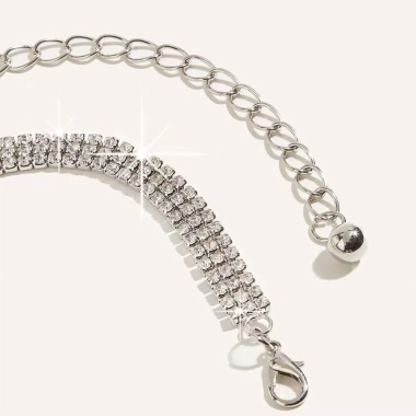 Dây thắt lưng kim loại ba hàng thời trang, điều chỉnh đơn giản, cá tính - 54.634₫ 4
