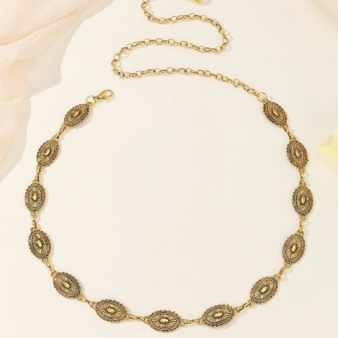Dây Thắt Lưng Kim Loại Hiện Đại Họa Tiết Hình Học Bầu Dục - Giá Ưu Đãi 68.941₫ 10