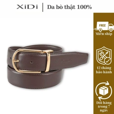 Dây thắt lưng nam da bò thật cao cấp Saffinano màu nâu - 450.000đ (TNKV02)