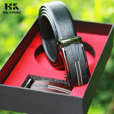 Dây thắt lưng nam da voi cao cấp - full box chính hãng HK.STORE, sang trọng, giá 650.000₫ (giảm 819.000₫)