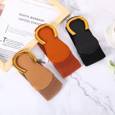 Dây thắt lưng nữ đen co giãn thời trang, phong cách giản dị, phù hợp váy đẹp - Giá ưu đãi 75.456₫ 3