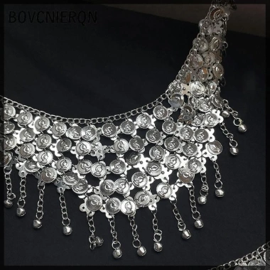 Dây Thắt Lưng Vintage Bạc Bohemian, Phong Cách Dân Tộc, Giá Ưu Đãi 106.480 VND 4