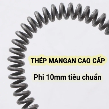 Dây thông tắc cống, thông bồn cầu lò xo INOX siêu bền 3-15m - Giá chỉ 65.000đ 5 Dây thông tắc cống, thông bồn cầu lò xo INOX siêu bền 3-15m - Giá chỉ 65.000đ 5