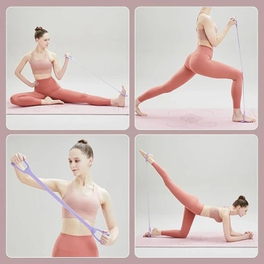Dây thun Pilates 8 hình cáng Yoga Đeo kháng lực tập cánh tay vai giảm giá chỉ 54.000đ