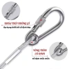 Dây Treo Đa Năng Có Móc Khóa - Dây Cáp Bọc Nhựa Siêu Bền, Chịu Lực, Tiện Lợi 79k 4