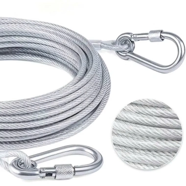Dây Treo Đa Năng Có Móc Khóa - Dây Cáp Bọc Nhựa Siêu Bền, Chịu Lực, Tiện Lợi 79k