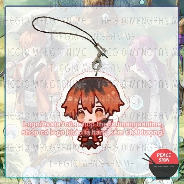 Dây treo điện thoại FRIEREN BEYOND JOURNEYS END mác hồng mica acrylic - Dây móc khóa anime tiện lợi xinh xắn 15.000đ 4