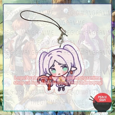 Dây treo điện thoại FRIEREN BEYOND JOURNEYS END mác hồng mica acrylic - Dây móc khóa anime tiện lợi xinh xắn 15.000đ 8