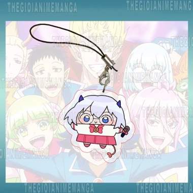 Dây treo điện thoại IRUMA GIÁ ĐÁO THU NHỎ Mairimashita Iruma-kun anime chibi mica acrylic xinh xắn 15.000₫ 9