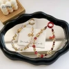 Dây Treo Điện Thoại LUImo Hoạt Hình Luy Cat Handmade Đính Hạt Chống Mất Đa Năng SBS 3