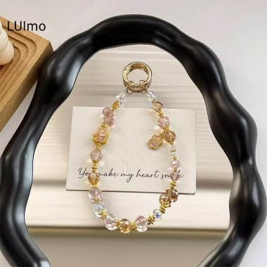 Dây Treo Điện Thoại LUImo Hoạt Hình Luy Cat Handmade Đính Hạt Chống Mất Đa Năng SBS
