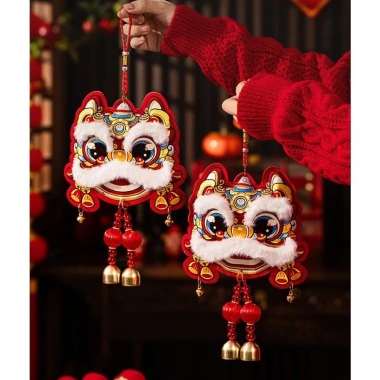 Dây treo đỏ con Lân T516 - Trang trí Tết Nguyên Đán, lễ xuân, giá ưu đãi 49k 10