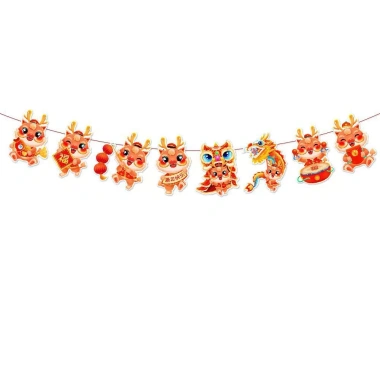 Dây treo Happy New Year 2.026 - Cờ Tết banner siêu đẹp, giá 10.000đ giảm