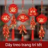 Dây treo liễng Tết đỏ hoa văn - Trang trí năm mới, giảm giá 30.000đ 6