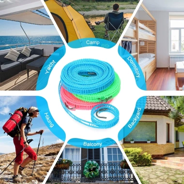 Dây treo quần áo du lịch nylon điều chỉnh, sấy nhanh, giá ưu đãi 28.875 VND 3