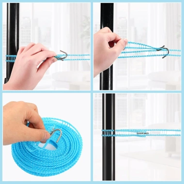 Dây treo quần áo du lịch nylon điều chỉnh, sấy nhanh, giá ưu đãi 28.875 VND 7