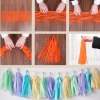 Dây tua rua giấy trang trí sinh nhật, dây treo bóng jumbo - Giá 26.000đ, nhẹ, màu rực rỡ 6