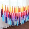 Dây tua rua giấy trang trí sinh nhật, dây treo bóng jumbo - Giá 26.000đ, nhẹ, màu rực rỡ 9