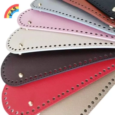 Đáy túi bầu dục 30x10cm - Phụ kiện thủ công cho túi dệt kim, da PU DIY màu trơn VN 4 Đáy túi bầu dục 30x10cm - Phụ kiện thủ công cho túi dệt kim, da PU DIY màu trơn VN 4