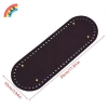Đáy túi bầu dục 30x10cm - Phụ kiện thủ công cho túi dệt kim, da PU DIY màu trơn VN 9