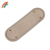 Đáy túi bầu dục 30x10cm - Phụ kiện thủ công cho túi dệt kim, da PU DIY màu trơn VN 10