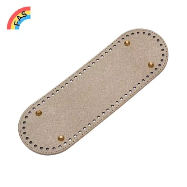 Đáy túi bầu dục 30x10cm - Phụ kiện thủ công cho túi dệt kim, da PU DIY màu trơn VN 10 Đáy túi bầu dục 30x10cm - Phụ kiện thủ công cho túi dệt kim, da PU DIY màu trơn VN 10