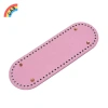 Đáy túi bầu dục 30x10cm - Phụ kiện thủ công cho túi dệt kim, da PU DIY màu trơn VN 12
