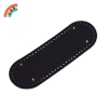 Đáy túi bầu dục 30x10cm - Phụ kiện thủ công cho túi dệt kim, da PU DIY màu trơn VN 14