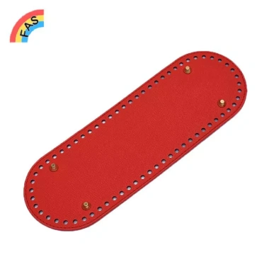 Đáy túi bầu dục 30x10cm - Phụ kiện thủ công cho túi dệt kim, da PU DIY màu trơn VN 15 Đáy túi bầu dục 30x10cm - Phụ kiện thủ công cho túi dệt kim, da PU DIY màu trơn VN 15