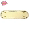 Đáy túi da 26,5 x 8cm 4 đinh tán - Túi bầu dục chống mài mòn, chắc chắn cho đan móc VN - Chỉ 22.199 VND 10