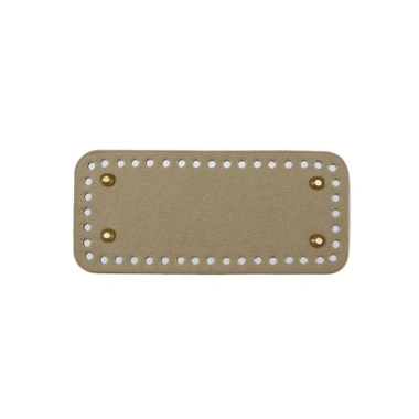 Đáy túi da 26,5 x 8cm 4 đinh tán - Túi bầu dục chống mài mòn, chắc chắn cho đan móc VN - Chỉ 22.199 VND 17