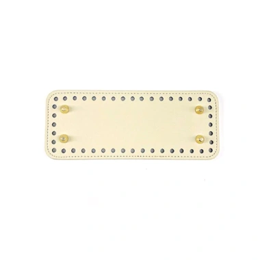 Đáy túi da 26,5 x 8cm 4 đinh tán - Túi bầu dục chống mài mòn, chắc chắn cho đan móc VN - Chỉ 22.199 VND 23