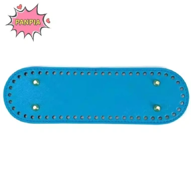 Đáy túi da 26,5 x 8cm 4 đinh tán - Túi bầu dục chống mài mòn, chắc chắn cho đan móc VN - Chỉ 22.199 VND 24