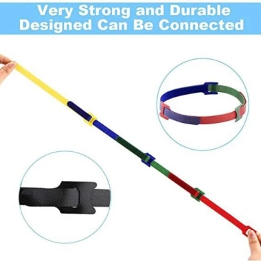 Dây Velcro dán tự dính 2 mặt chữ T - Dây buộc gọn, lỗ xỏ, nhiều màu, 9.000₫ sỉ 1.5k/dây 3