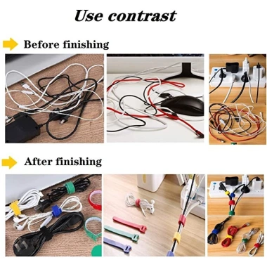 Dây Velcro dán tự dính 2 mặt chữ T - Dây buộc gọn, lỗ xỏ, nhiều màu, 9.000₫ sỉ 1.5k/dây 7