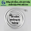 Dây vòi hoa sen PVC 5 lớp siêu bền, dài 1m2-1m5, cho vòi xịt vệ sinh, giá ưu đãi 37.000đ 3