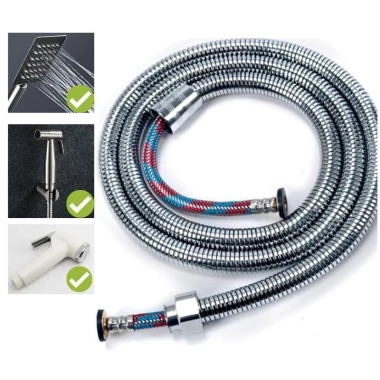 Dây vòi sen, dây xịt vệ sinh inox 3 lớp chịu áp lực cao, 1,15m hoặc 1,45m - Giá ưu đãi 43.870 VND 2