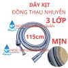 Dây vòi sen, dây xịt vệ sinh inox 3 lớp chịu áp lực cao, 1,15m hoặc 1,45m - Giá ưu đãi 43.870 VND 4
