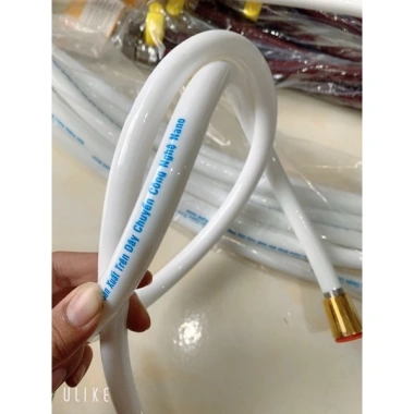 Dây vòi sen tắm, xịt vệ sinh nhựa ốc đồng bọc inox 2 đầu - Giá 40.950 VND