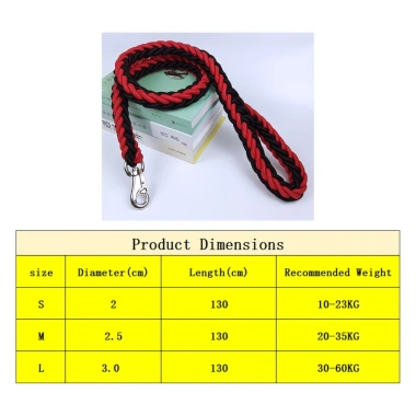 Dây Xích Chó Nylon Dày 1.3m Chống Cháy Nổ, Dây Tám 10-60kg, Độ bền cao, Giá ưu đãi 284.122₫