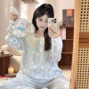 Dây xích cổ ngỗng đồ ngủ bé gái cotton dài tay mùa xuân hạ thu, giảm giá 159k 5
