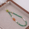 Dây xích điện thoại đá tự nhiên đính hạt - Thiết kế độc đáo phong cách Trung Quốc, chỉ 84.800đ