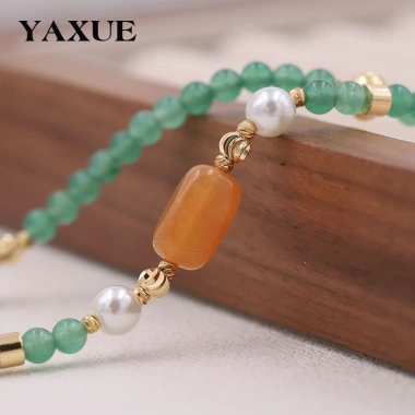 Dây xích điện thoại đá tự nhiên đính hạt - Thiết kế độc đáo phong cách Trung Quốc, chỉ 84.800đ 4