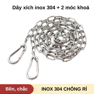 Dây xích phơi quần áo inox 304 - Chống trượt, bền ngoài trời, giá xưởng 39.000 VND 2