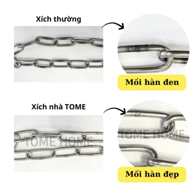 Dây xích phơi quần áo inox 304 - Chống trượt, bền ngoài trời, giá xưởng 39.000 VND 3